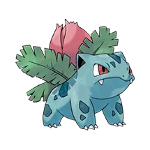 Ivysaur, evolución de Bulbasaur de tipo Planta y Veneno
